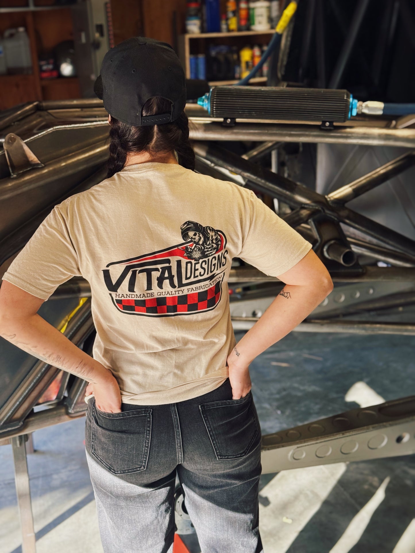 Vital Designs Vintage Skull T-Shirt